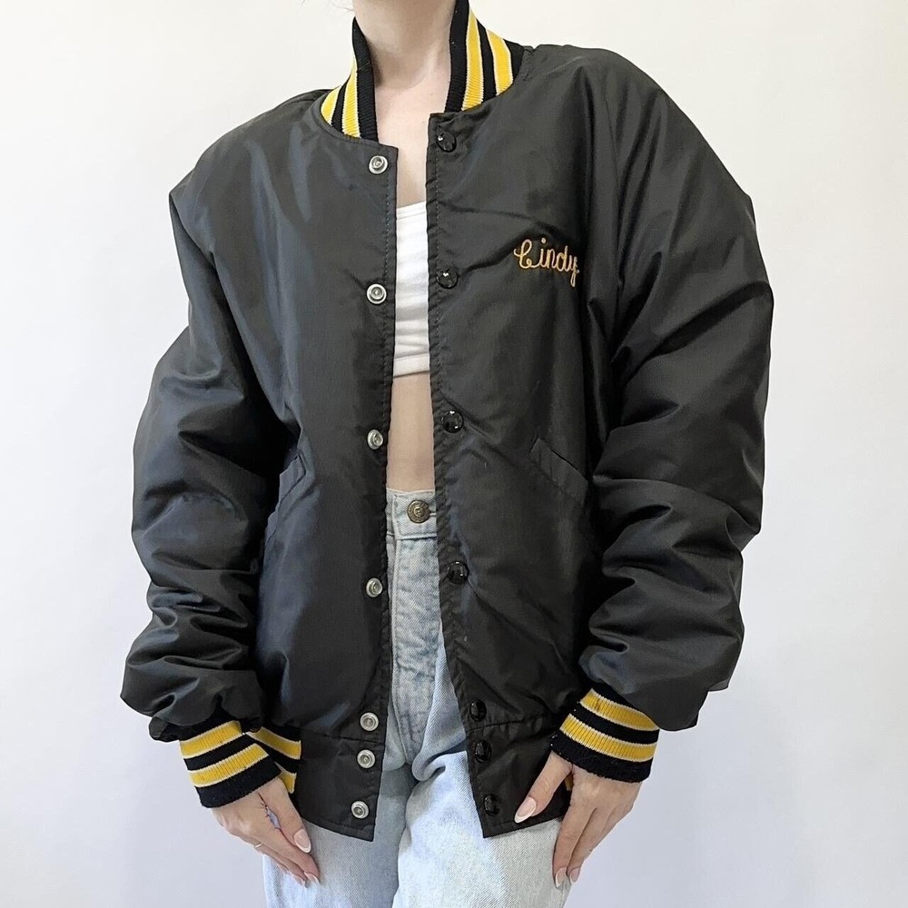 Vintage Bishop Foley Venturettes Varsity Cheerleading Bomber Jacket